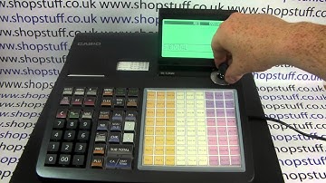 Casio SEC3500 Receipt Header Programming How To Activate The Non-Graphic Header Message