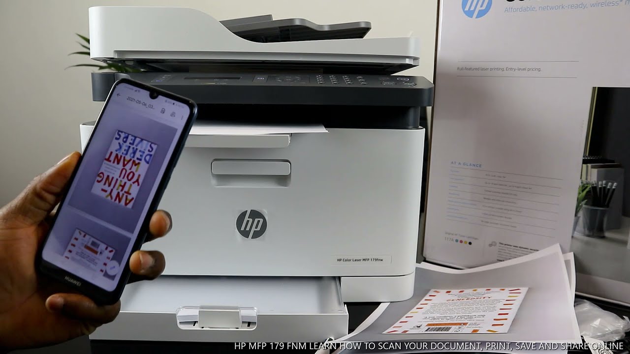 HP MFP 179 FNM LEARN HOW TO SCAN YOUR DOCUMENT, PRINT, SAVE AND SHARE  ONLINE 