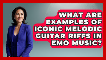 What Are Examples of Iconic Melodic Guitar Riffs in Emo Music? | Emo Kid Forever News