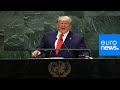 Donald Trump makes speech to the UN general assembly