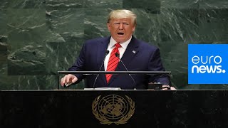 Donald Trump makes speech to the UN general assembly