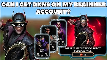 Darkest Knight Noob Saibot Pack opent op beginnersaccount - Mk Mobile