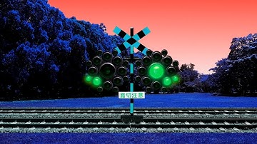 railroad crossing signal strange🤔 #railroad #railway #train #railroadcrossing #animation #fumikiri