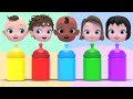 Color Baby bottles Playground Song música colorida Learn Sing A Song! Infantil Nursery Rhymes