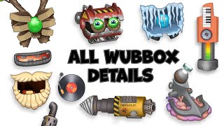 All Wubbox Details Construction MY SINGING MONSTERS