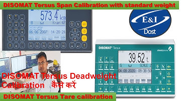 DISOMAT Tersus Tare calibration | DISOMAT Tersus Span Calibration | Schenck Process Disomat Tersus