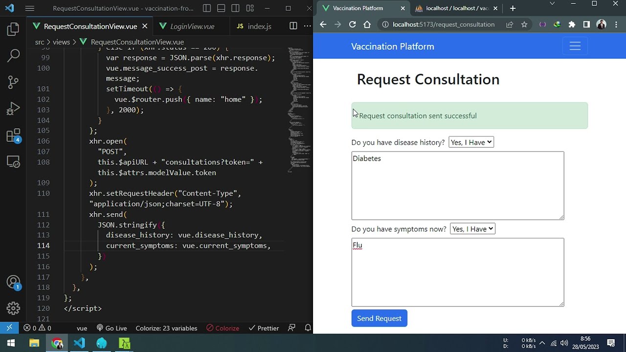 Membuat Halaman Request Consultation Vue JS 3 YouTube