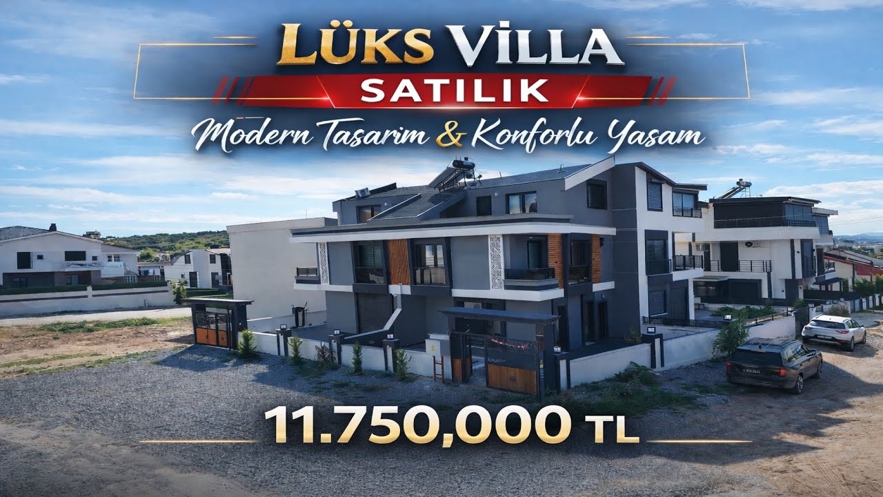 SAHİBİ ACİL SATIYOR KAÇIRAN PİŞMAN OLUR KÖŞE KONUMDA MÜSTAKİL HAVUZLU OTOPARKLI 