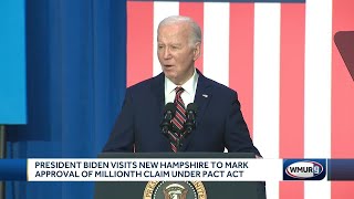 Veterans at Biden speech in Nashua say they were helped by PACT Act