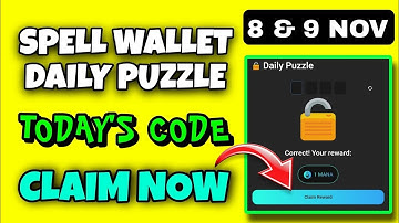 Spell Wallet Daily Puzzle Today 8 November | Spell Wallet Today Puzzle | Spell Wallet Secret Code
