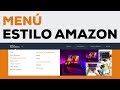 Super Menú de Navegación Avanzado Estilo Amazon con HTML, CSS y Javascript