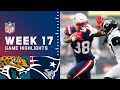 Jaguars vs. Patriots Week 17 Highlights | NFL 2021