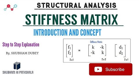structural analysis|| stiffness matrix || part-1 | introduction || by SHUBHAM DUBEY
