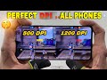 Perfect DPI For Headshot Movement Sensitivity For All Phones Best DPI Setting In Free Fire 