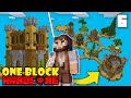 I Built an IRON FARM CASTLE, but it’s ONE BLOCK Hardcore Skyblock
