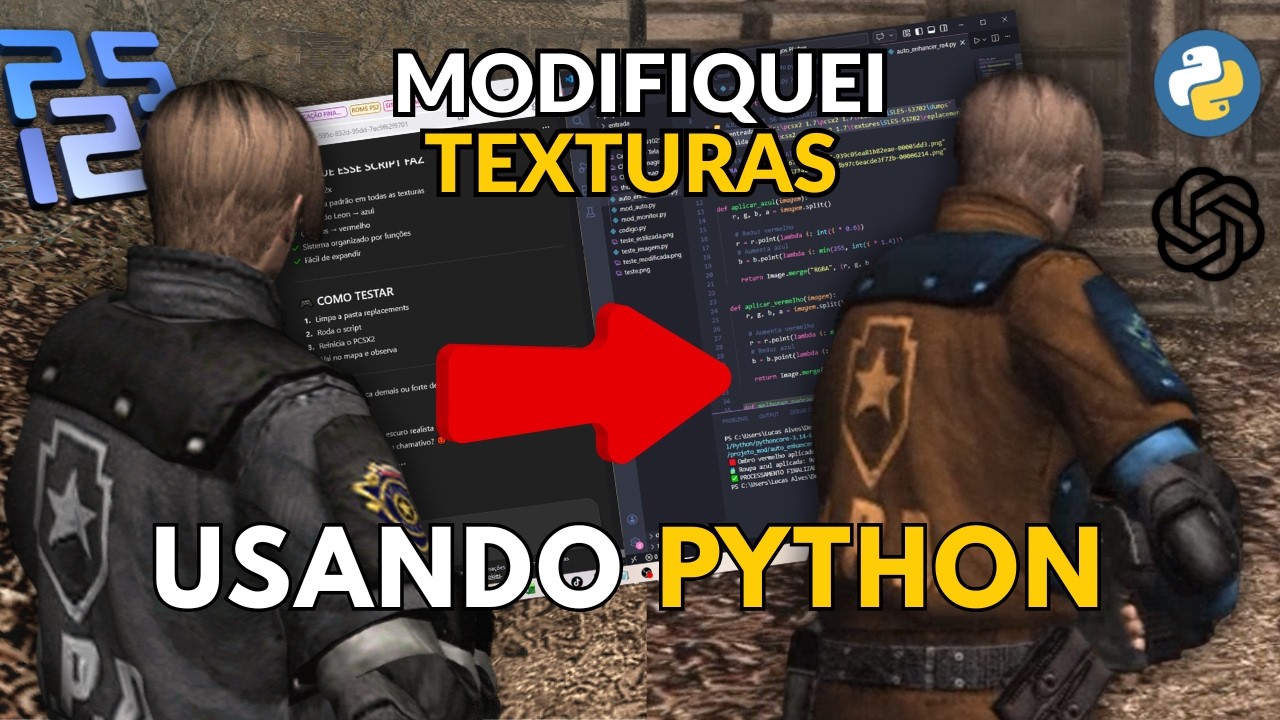 Como eu MODIFIQUEI as TEXTURAS do Re4 usando PROGRAMAÇÃO - YouTube