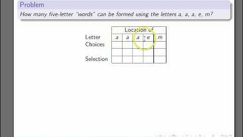 Probability and Statistics 100 Combinatorics