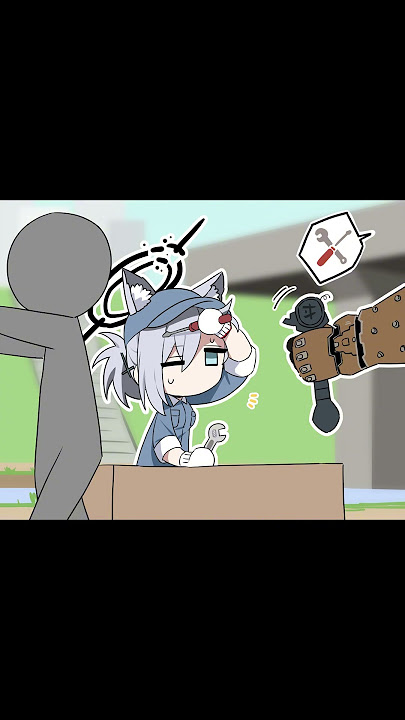 Shiroko Terror a repair girl 🤣 But wait.. #hanasq #manga #anime #bluearchiveglobal #bluearchiveedit