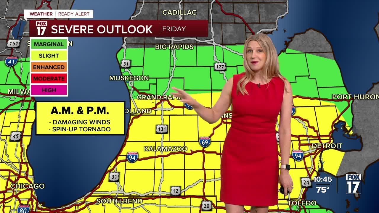 Night Forecast: Multiple severe storm chances through Saturday - YouTube