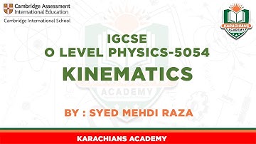 O LEVEL PHYSICS-5054 KINEMATICS