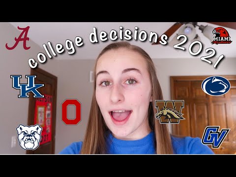 COLLEGE DECISION REACTIONS 2021 *REALISTIC* | UK, Butler, Penn State, OSU + more!