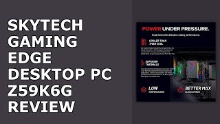 Skytech Gaming Edge Desktop PC, Ryzen 5 5500 3.6 GHz (4.2GHz), NVIDIA RTX 5060, 1TB NVMe SSD, 16G...