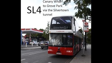 Through the Silvertown Tunnel! | New SL4 Superloop bus route from Canary Wharf to Grove Park