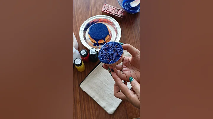 Block Printing 🙈 #shorts #blockprinting #fabricpainting #art #diy #tutorial #viralshorts