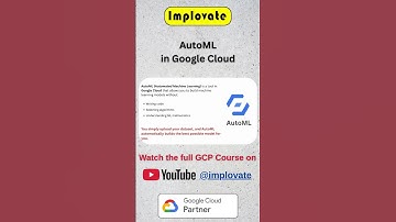 AutoML in Google Cloud ⚙️ | No-Code Machine Learning | GCP #implovate #gcp #googlecloud