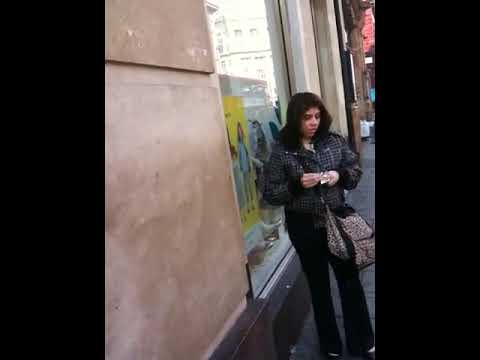 Girl casual littering