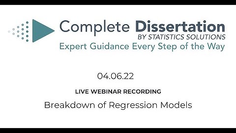 Breakdown of Regression Models