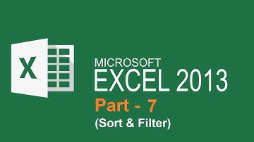 Ms Excel (Sort and Filter) | Part - 7 | F5 Classes