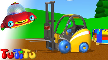 🎁TuTiTu Builds a Forklift - 🤩Fun Toddler Learning with Easy Toy Building Activities🍿