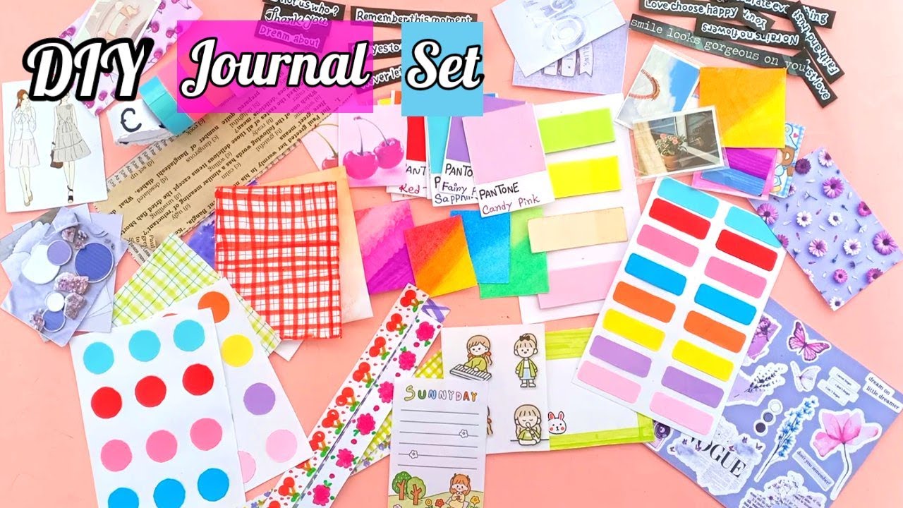 Part-2)DIY Journal Kit at home / Handmade Journal Set Idea  #Journal_Supplies #Journal_Stationary