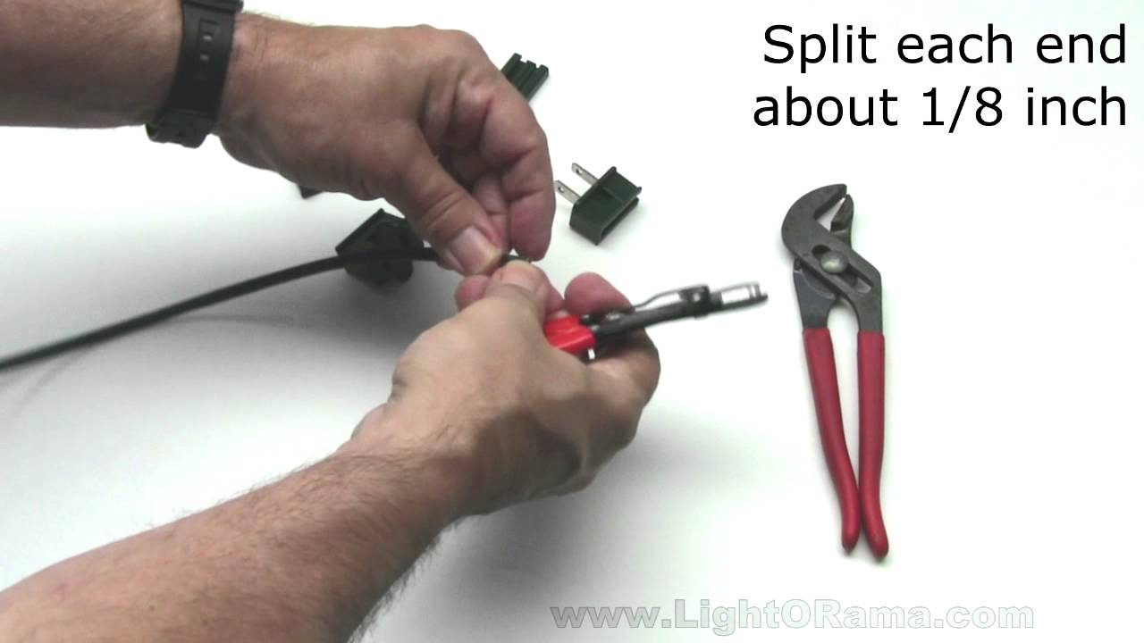 Custom extension cord using slideon plugs YouTube