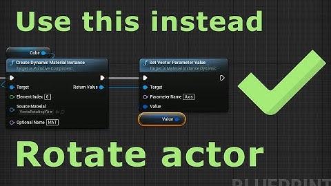 The most optimized way to rotate your actor constantly in UE4