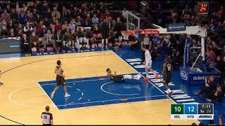 Mario Hezonja gets a dunk and steps over Giannis (12\/01\/2018)