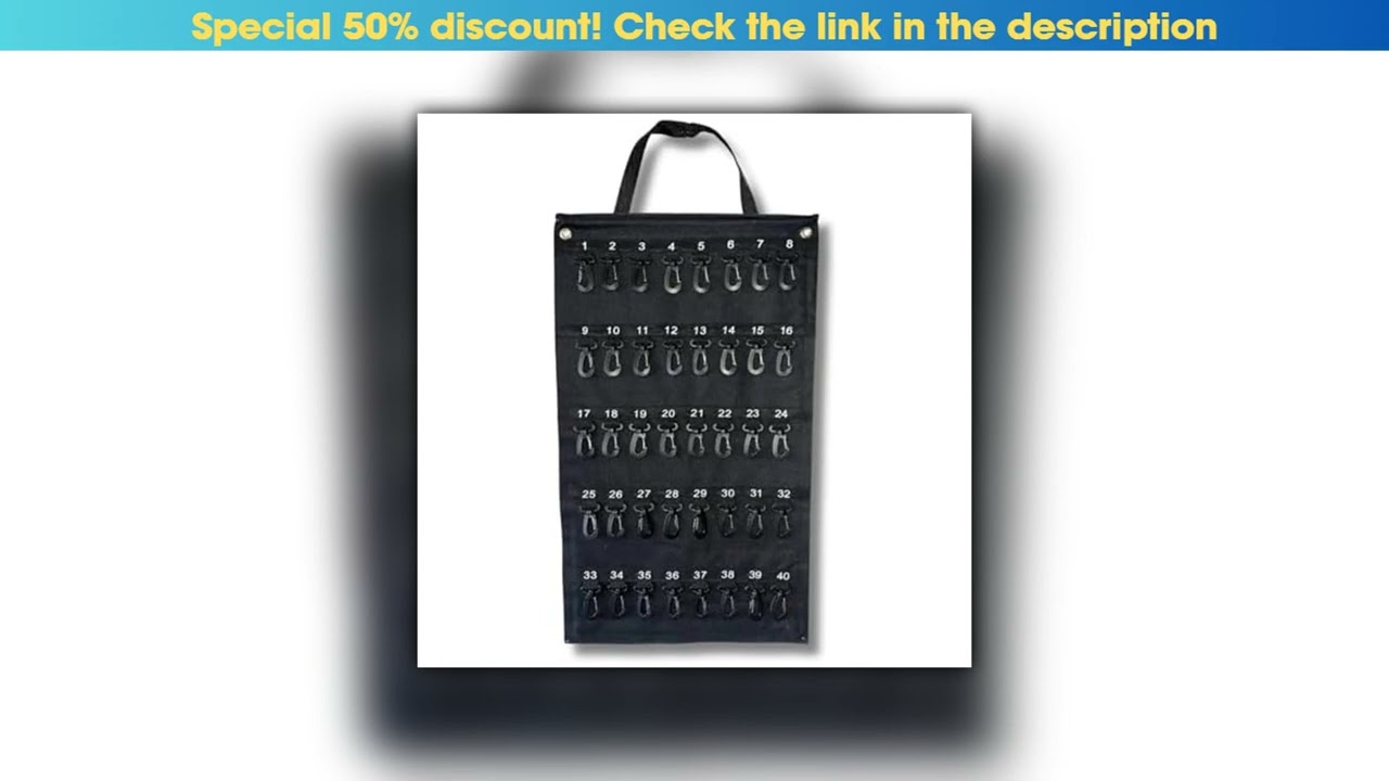 Flash Sale Versatile Roll-Up Key Storage Box, Weatherproof Portable Storage Box, Holds 40 Keys, Sec