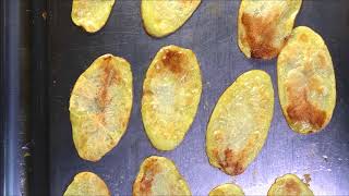 How to make potato chips on a teppan yaki.