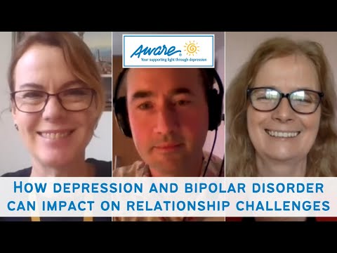 How depression and bipolar disorder can impact on relationship challenges | Aware Webinar