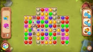 Gardenscapes 2832 Level - 21 Moves - No Boosters