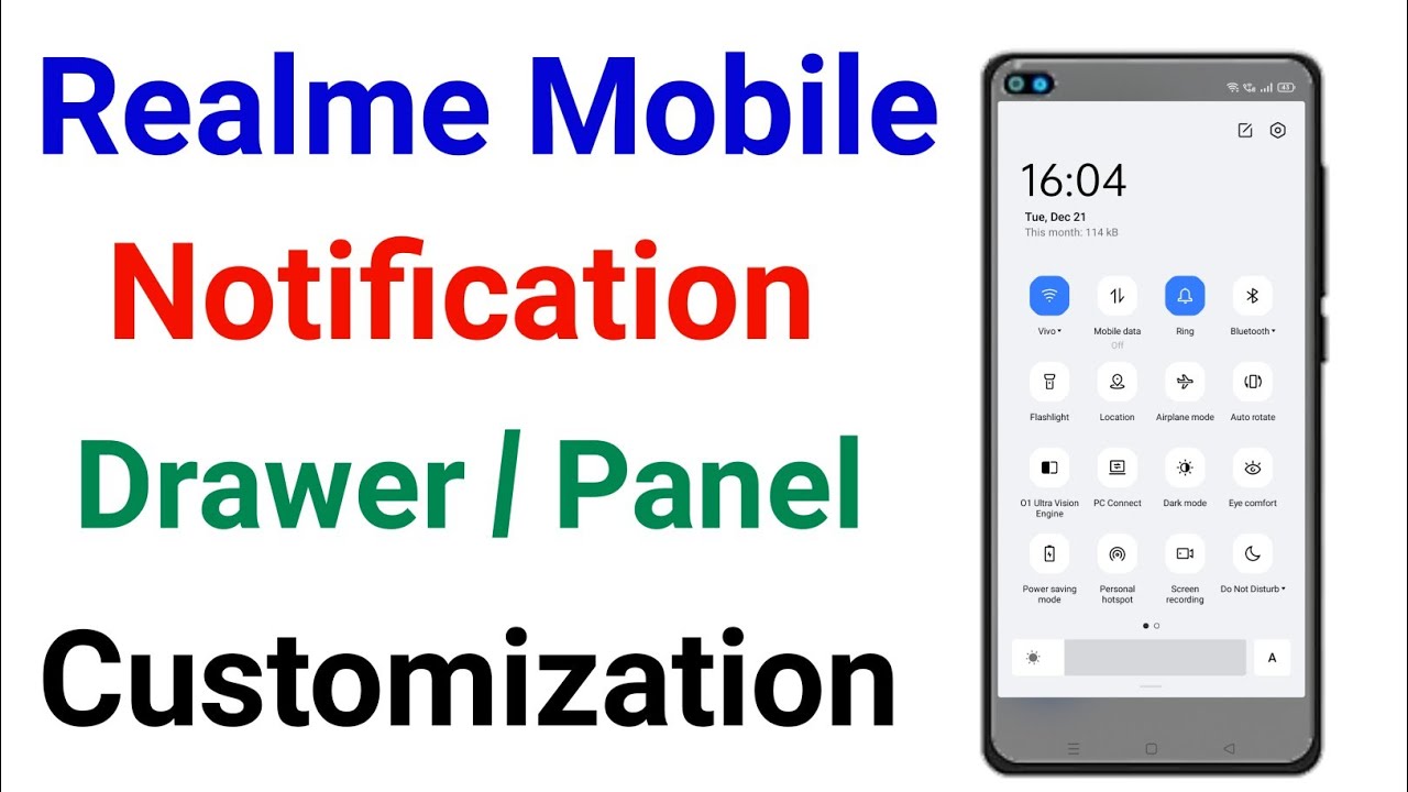 Notification Panel Personalization In Realme Phones - YouTube