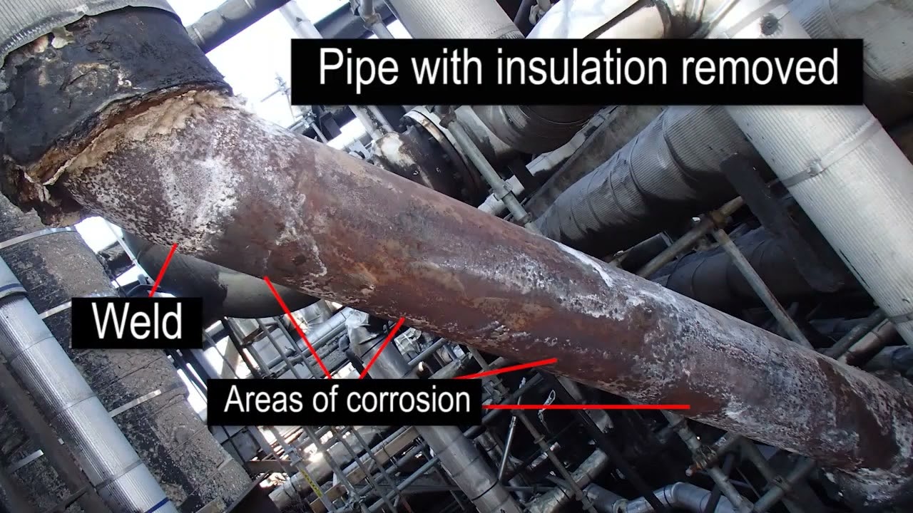 oset  TESTEX video scanning pipe through insulation