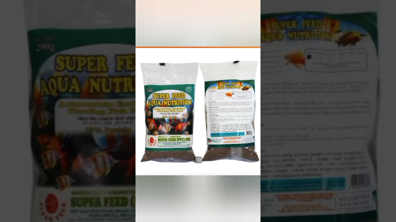 AQUA NUTRITION SUPER FEED FISH FEED 6mm (30% Protein)- Astaxanthin Enriched Floating Fish Feed $16