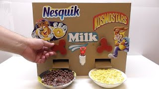 How to make Nesquik and Kosmostars machine with milk