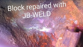 Fixing a cracked block with JB-WELD. Plus tractor show prep.
