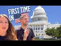 24 Hours in Washington DC Travel Vlog 🇺🇸 National Mall, White House, Georgetown (First Day in USA)