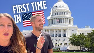 24 Hours in Washington DC Travel Vlog 🇺🇸 National Mall, White House, Georgetown (First Day in USA)