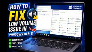 How To Increase Speaker Volume On Windows 10/11 | Fix Low Sound Problem Easily!