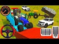 Drive JCB And Unloading Tractor From Truck In Game 🎮 | Drive JCB And Unloading Games #jcb #truck